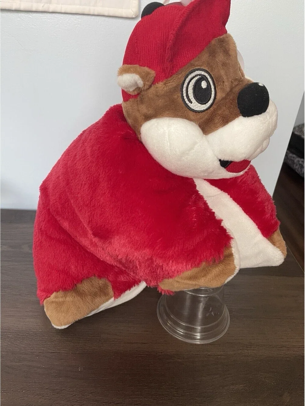 Buc-ee’s Pillow Pal Beaver Buddy 20” NWT red & white